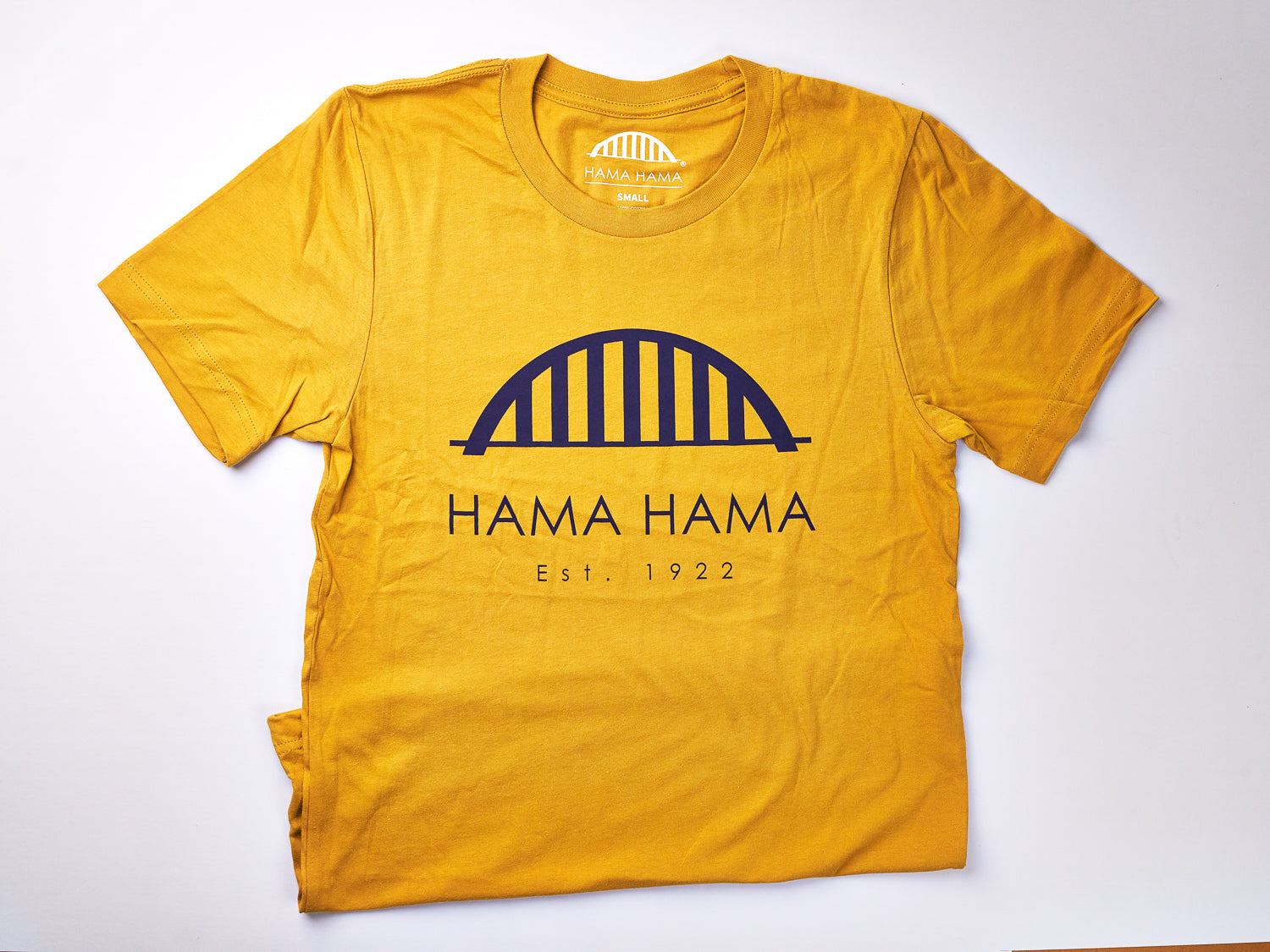 Mustard/Blue Hama Hama Bridge Tee